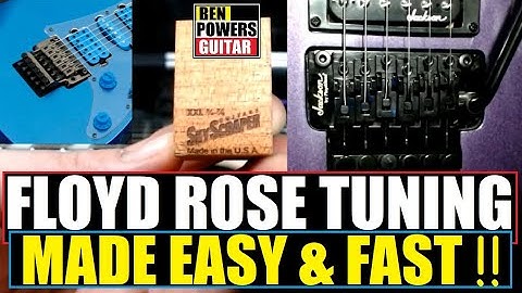 SkyScraper Guitars Trem Wedge - Review & Demo - Tune Your Floyd Rose Fast // Floating Tremolo Setup