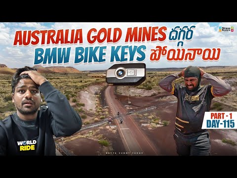 Lost Bmw 1250 Keys in Australian 🇦🇺 gold mines | WORLD RIDE DAY 115 Part-1