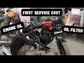 First Service Cost of Royal EnfieldHunter 350 ?