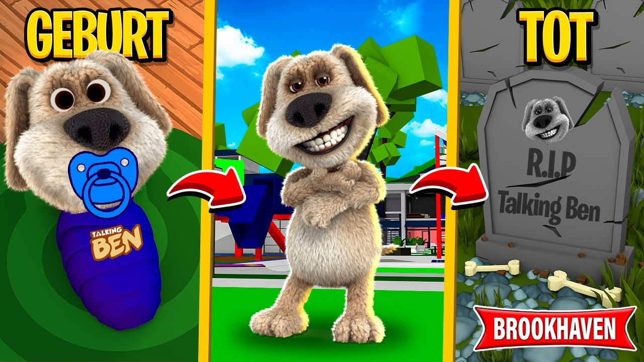 GEBURT bis TOD von TALKING BEN in BROOKHAVEN! (Roblox Brookhaven 🏡RP | Story Deutsch)