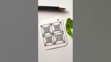 Draw with me / zentangle pattern #shorts #drawwithme #art #drawingtutorial #satisfying