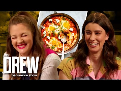 Alexis deBoschnek Teaches Drew How to Make Her Saucy Tomatoes and Eggs