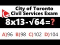How to Pass City Of Toronto Online Hiring Exam: Questions with Answers & Explanations
