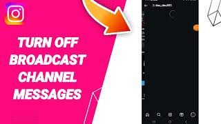 How To Turn Off Broadcast Channel Messages On Instagram App screenshot 4