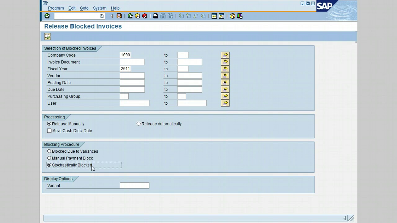 36.I2I - MM VIDEOS - Releasing a Blocked Invoice