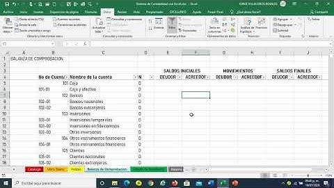 SISTEMA CONTABLE CON EXCEL PARTE 2 (JEHOVA ES MI PASTOR NADA ME FALTARA)