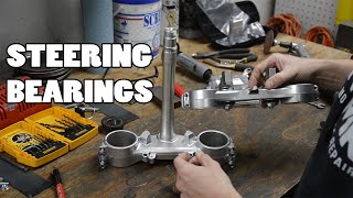 How-To: Replace dirt bike steering stem bearings