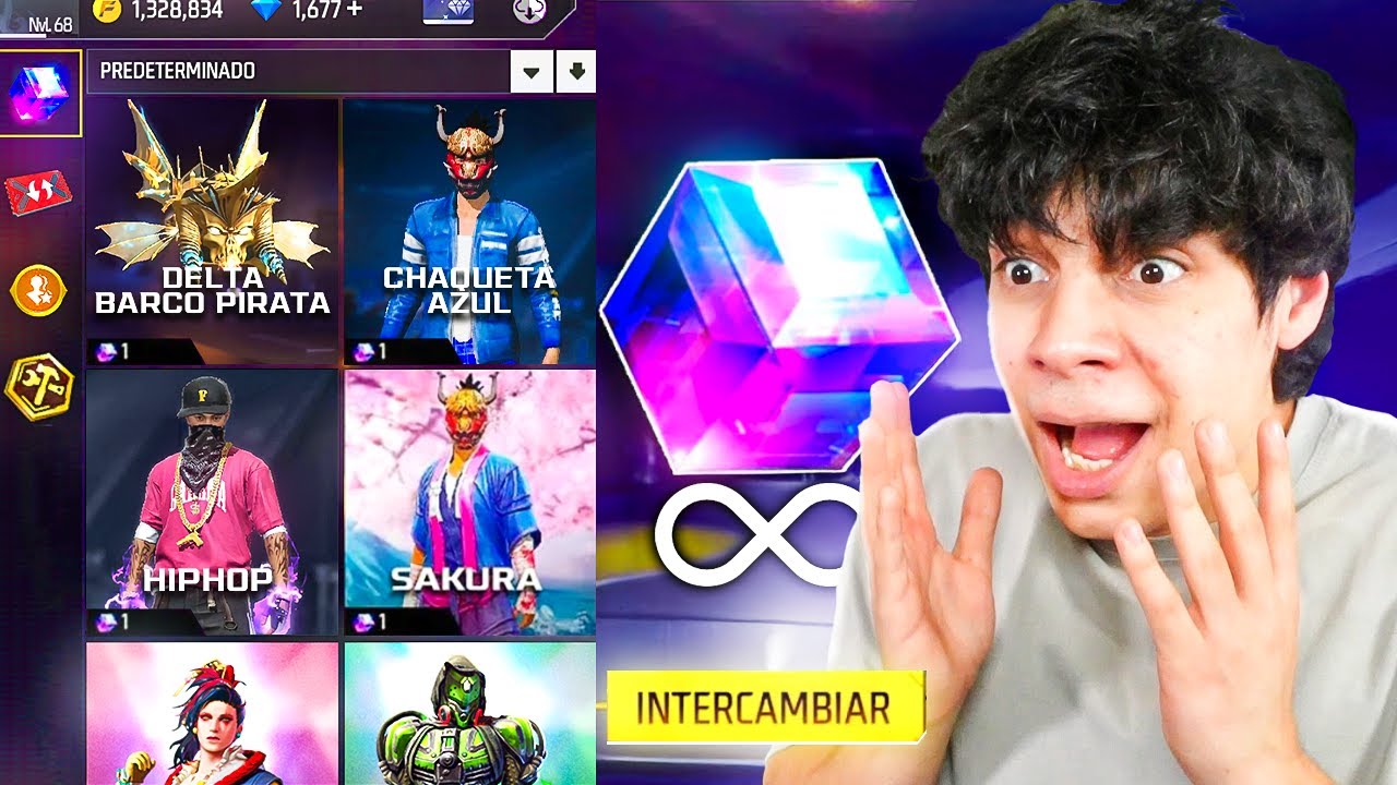 CANJEÉ TODOS MIS CUBOS MÁGICOS DESPÚÉS DE 3 AÑOS EN FREE FIRE - Yair17