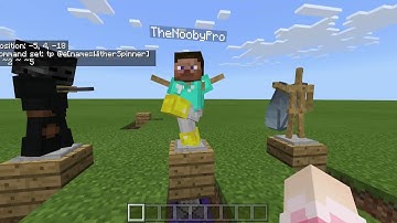 5 Armor Stand Command Block Creations [1.2 Windows 10, MCPE, Xbox Better Together]