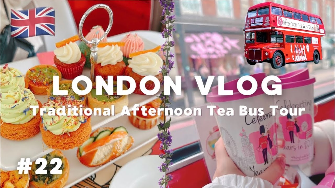 🇬🇧 Японская девушка пробует Afternoon Tea в красном двухэтажном автобусе!