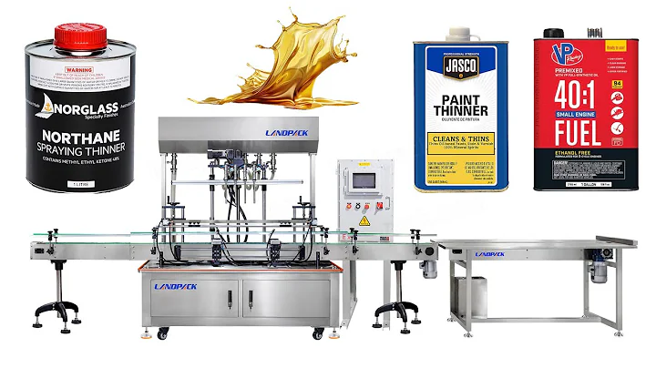 Automatic 4 Heads Gear Pump Chemical Thinner Liquid Bottle Filling Machine