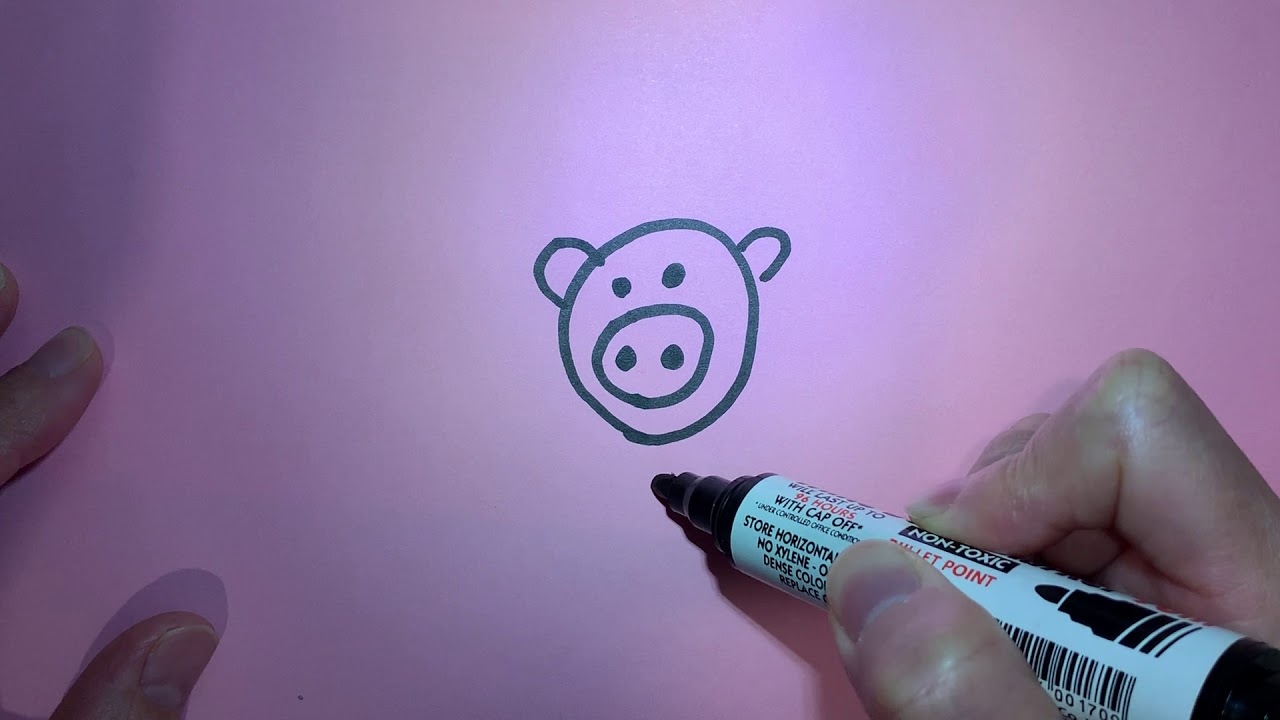 STB Japanese How to draw a pig song in Japanese 豚さん絵描き歌 YouTube