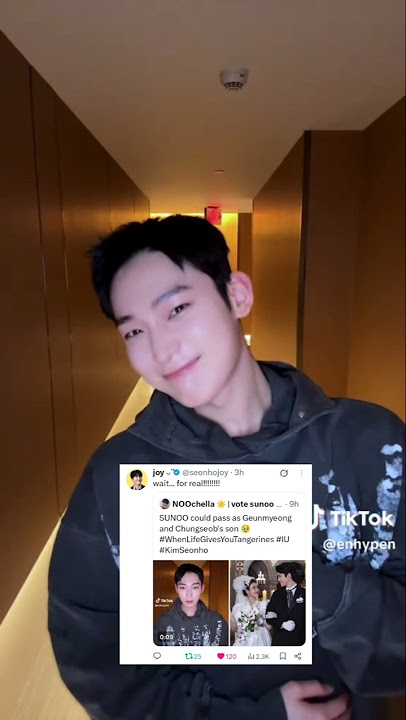 big fan accounts of Ariana Grande and Kim Seonho reposted Sunoo's latest tiktok #SUNOO #kimseonho