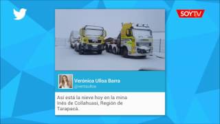 Cubiertas con nieve: así están las faenas de Collahuasi y Quebrada Blanca al interior de…