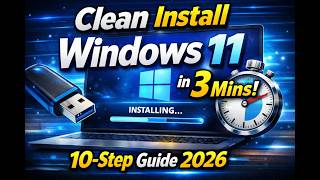 How to Clean Install Windows 11 in 3 mins (10 Step Guide 2026)