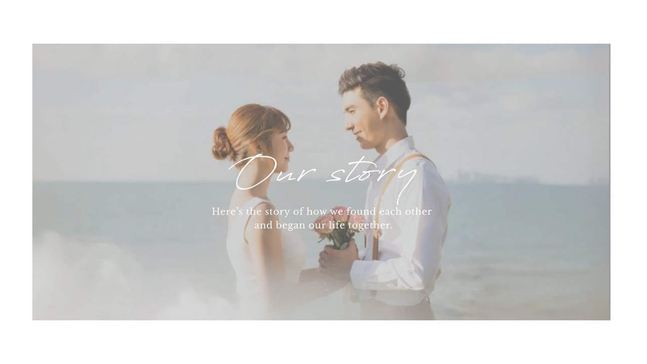 思わず目を惹く海外風プロフィールムービー「Just Married