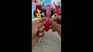 DIY flower keychain 🌸💫 #diy #craftyhome #craftycorner #craft #art
