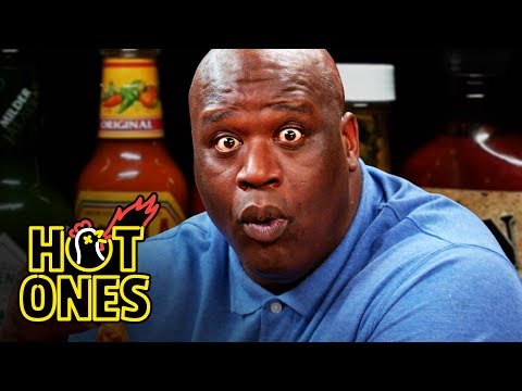 Hot Ones Shaq Tries to Not Make a Face While Eating Spicy Wings (TV  Episode 2019) - IMDb