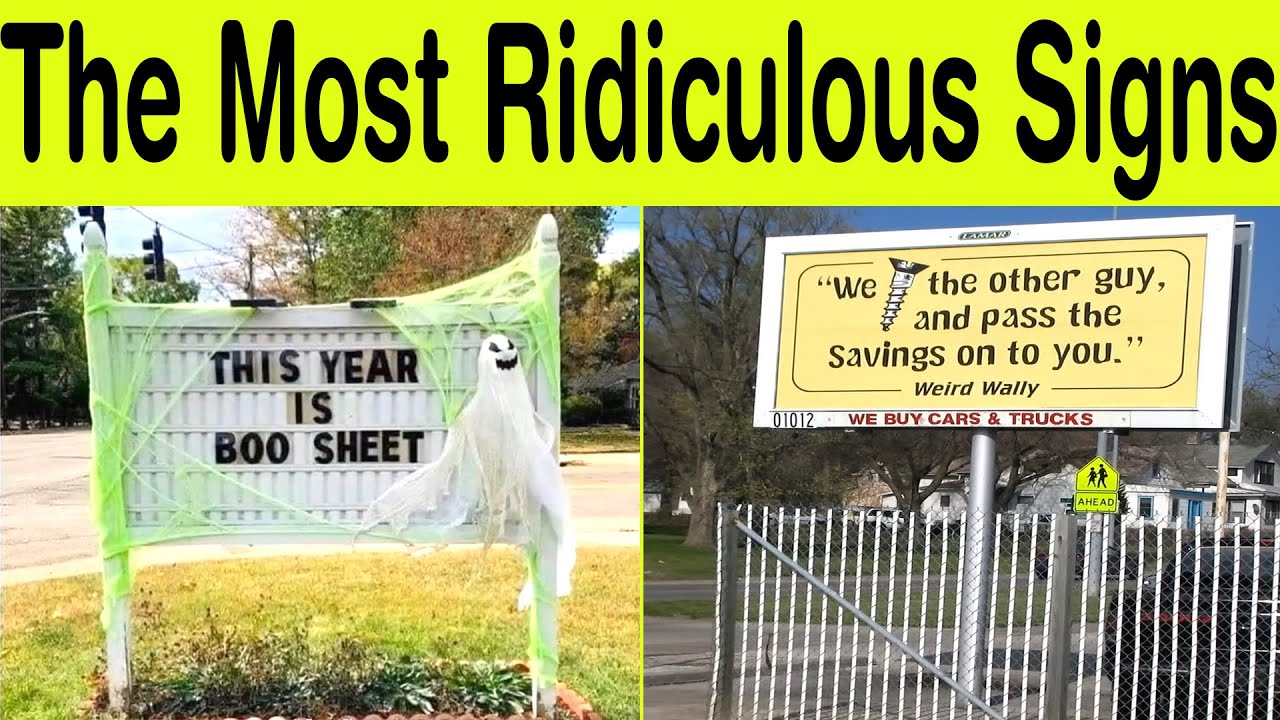 The Most Ridiculous Signs Ever – Straight From the Golden Years || Happy Panda