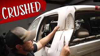 Building a Service Truck: Fixing the CRUSHED C Pillar by The Good of the Land 10,064 views 1 year ago 15 minutes