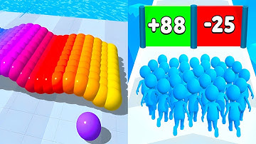 Canvas Run vs Count Master 💥🎨 Satisfying Levels Gameplay Walkthrough Android iOS ZP8M