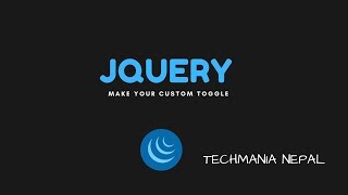 How to make custom toggle in Jquery?