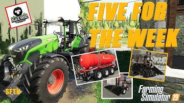 5 best PC & CONSOLE mods for the week!  | Farming Simulator 19 Mods review!