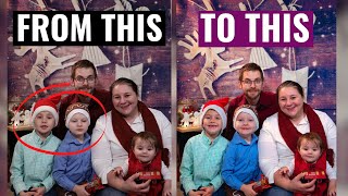 How to edit your CHRISTMAS PHOTO in Photoshop screenshot 1