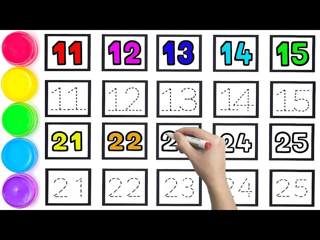 k.k.】Drawing Numbers 3点SET How to Draw and Paint Numbers for