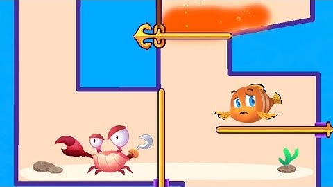 Save The Fish Gameplay Level Solution - Fishdom Game - Pull The Pin