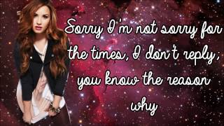 Video thumbnail of "Demi Lovato - Shouldn't Come Back (Lyrics + Pictures)"