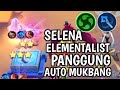 SELENA ELEMENTALIST PANGGUNG AUTO MUKBANG! COMBO TERBARU! Magic Chess Mobile Legends