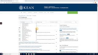 How to select databases for a research topic.