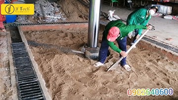 Lắp đặt cầu nâng 1 trụ âm nền cánh bướm Ấn Độ rửa xe 365 An Giang. Liên hệ 0902640600