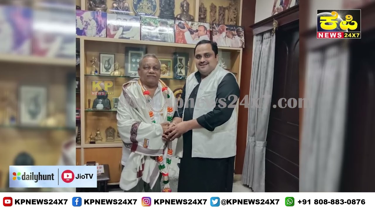 Senior Congress leader  Dr. Mohammad Ayaz Khan met Gulbarga MP Dr. radhakrishanan
