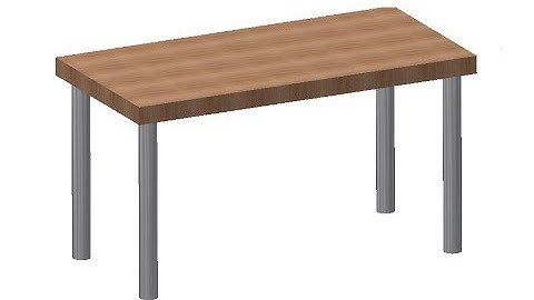 AutoDesk Inventor Tutorial #1 :Fast Table Drawing & Modelling