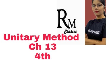 #prachiexcellenceinmathematics Class 4th Chapter 13 #unitarymethod Ex 13.1 Question no 4 and 5.