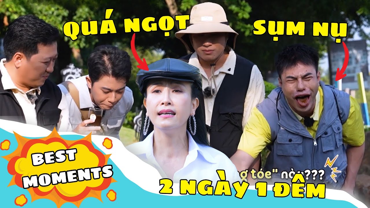 2 NGÀY 1 ĐÊM: Dương Lâm SỤM NỤ vì cà phê pha nước mắm, Kiều Oanh hát cải lương ngọt lụi tim