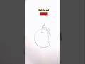 mango drawing | আম অংকন করা | how to draw mango tutorial |am aka | #pkdrawingschool #art #shorts