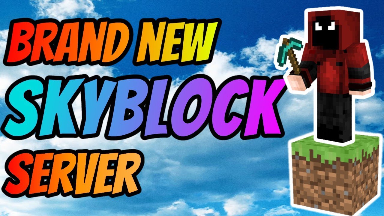BRAND NEW MINECRAFT SKYBLOCK SERVER! Minecraft Bedrock - YouTube