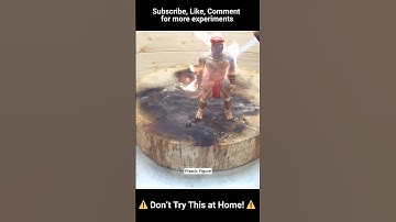 Plastic Figure 🔥 Torch Test  #fire #experiment