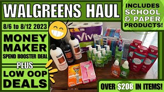 Walgreens Haul 8/6/23 to 8/12/23 - MM Spend Booster Deal + Low OOP Deals - ALL DIGITAL DEALS!!!