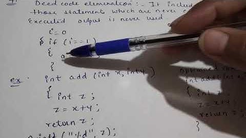 Code Optimization Part-1(Unit -5 Compiler Design)