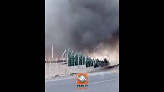 Kahramanmaraşta Geri Dönüşüm Fabrikasında Yangın