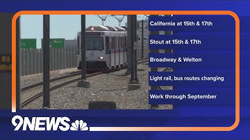 RTD crews to work on downtown light rail reconstruction project