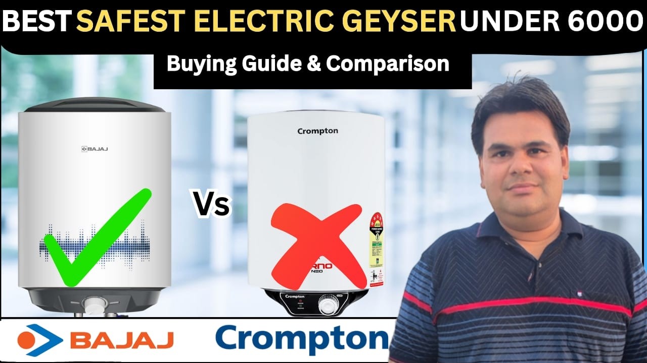 Bajaj Vs Crompton Geyser  | Best Geyser in 2025 | Best Electric Geyser in India 2025 | Bajaj Geyser