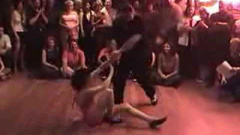 Vicki Guthrie and Roger McCoy at Bobbisox Dance Co...