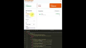 Budget Tracker App! 💸 | Built with HTML, CSS & JavaScript #shorts #codingtutorial #coding