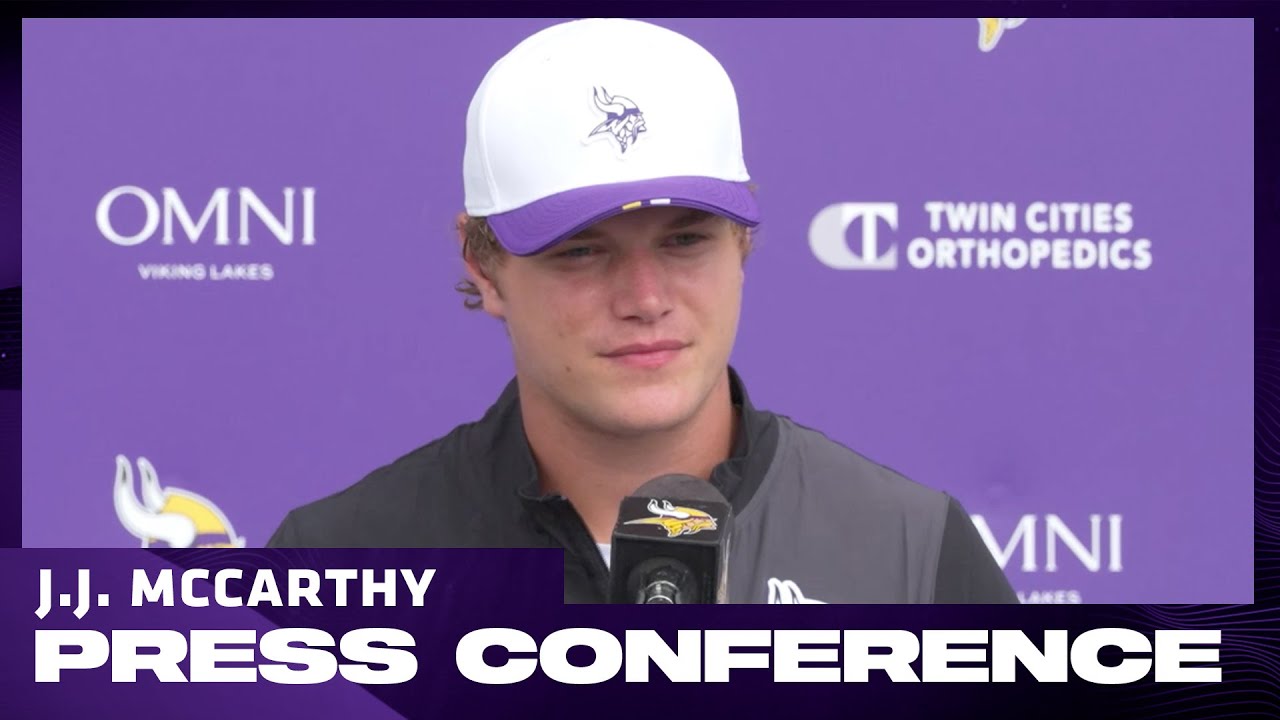 J.J. McCarthy on Being 'Absolutely Fired Up' For The Preseason Opener, Defending His Teammates