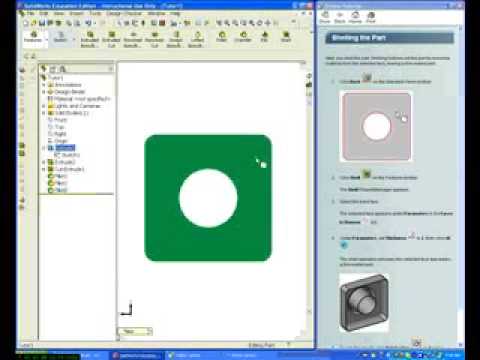 SolidWorks Tutorials Lesson 1 part 5